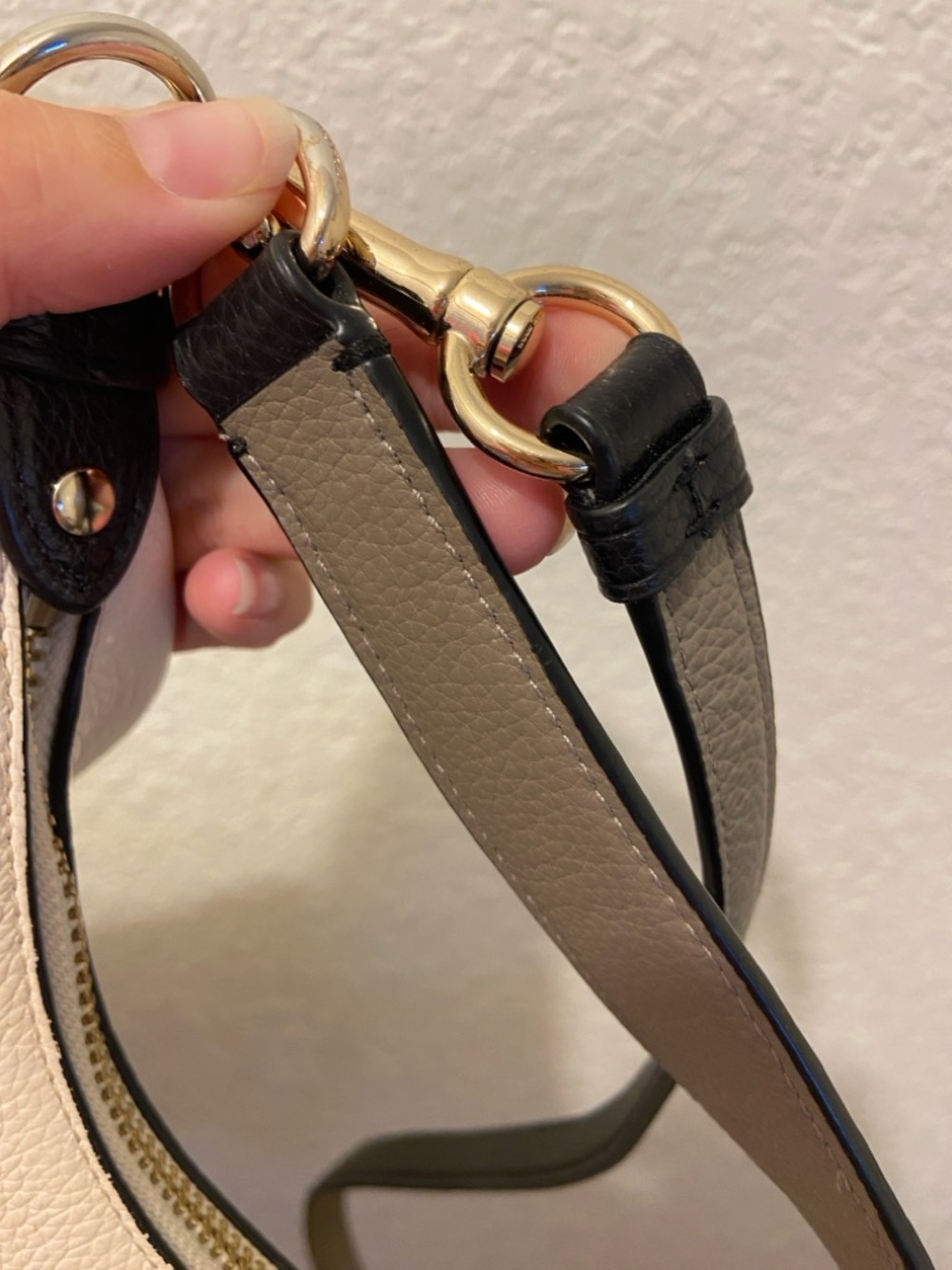 Coach Harley Hobo Geometric Ivory Tri-Color Pebbled Leather Shoulder Bag - Picture 7 of 16